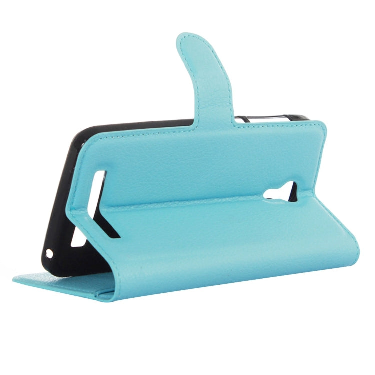 Litchi Texture Horizontal Flip Leather Case with Holder & Card Slots & wallet for Doogee Valencia 2 Y100 PRO