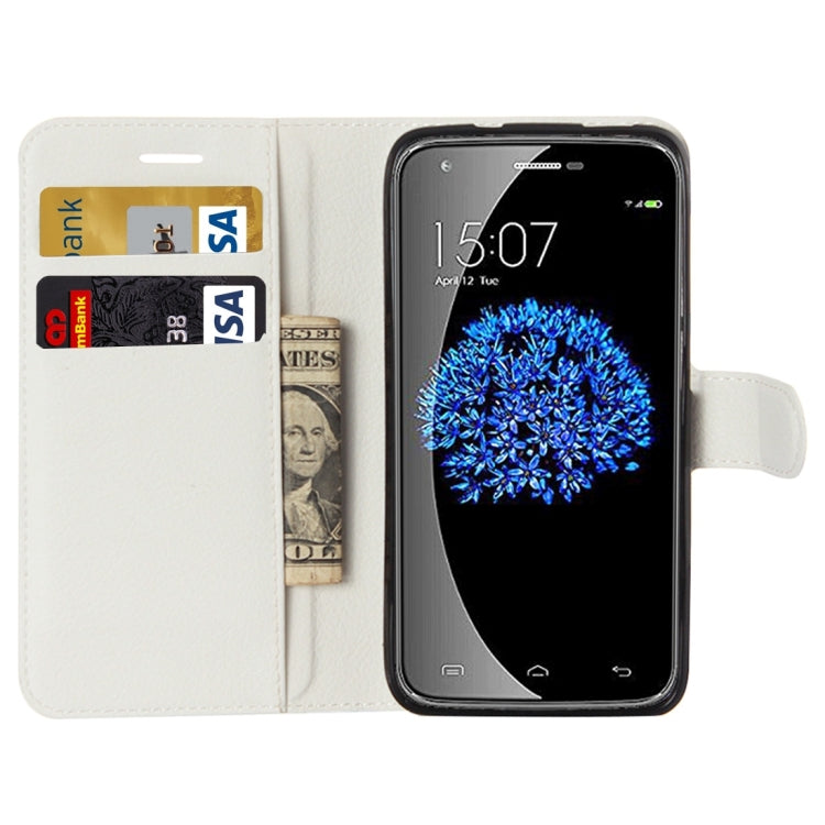 Litchi Texture Horizontal Flip Leather Case with Holder & Card Slots & wallet for Doogee Valencia 2 Y100 PRO