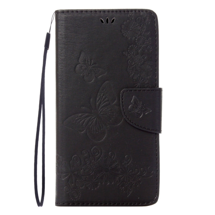 For Motorola Moto G (4rd gen) Plus Pressed Flowers Butterfly Pattern Leather Case with Holder & Card Slots & Wallet