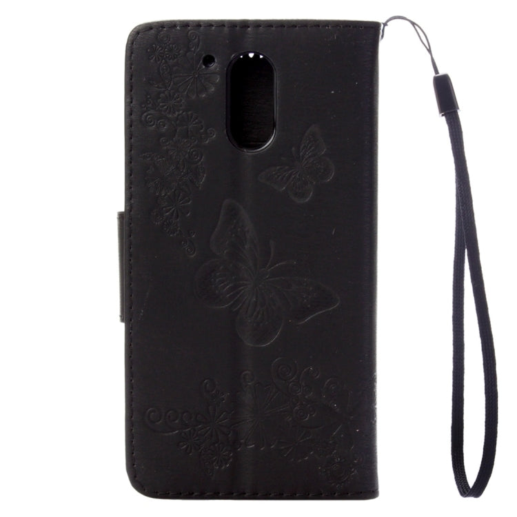 For Motorola Moto G (4rd gen) Plus Pressed Flowers Butterfly Pattern Leather Case with Holder & Card Slots & Wallet