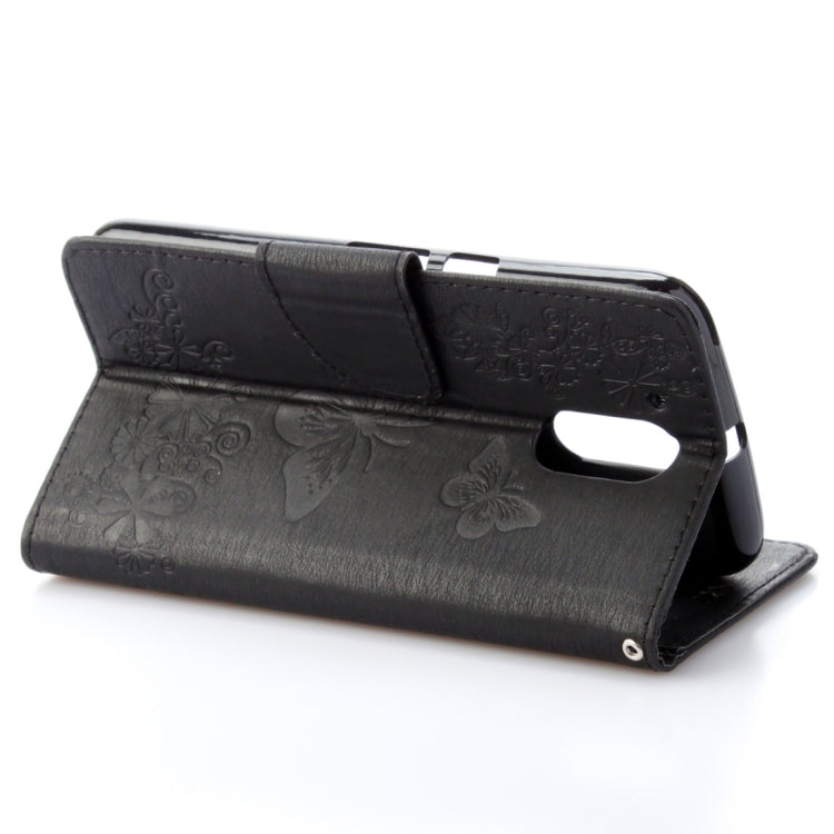 For Motorola Moto G (4rd gen) Plus Pressed Flowers Butterfly Pattern Leather Case with Holder & Card Slots & Wallet