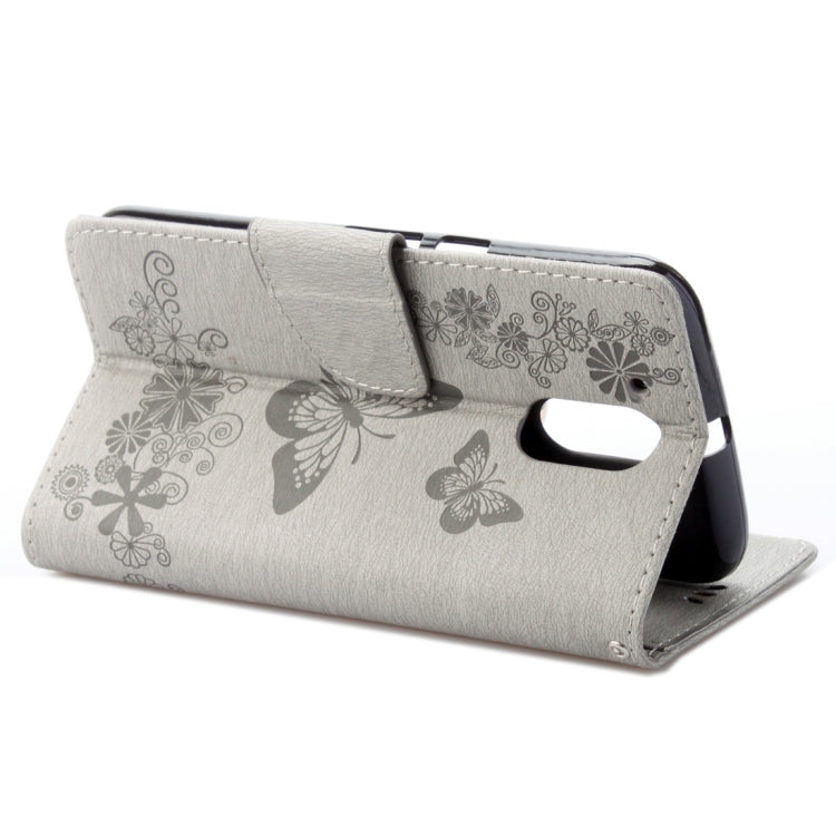 For Motorola Moto G (4rd gen) Plus Pressed Flowers Butterfly Pattern Leather Case with Holder & Card Slots & Wallet