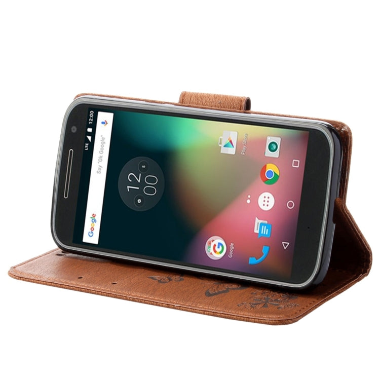 For Motorola Moto G (4rd gen) Plus Pressed Flowers Butterfly Pattern Leather Case with Holder & Card Slots & Wallet