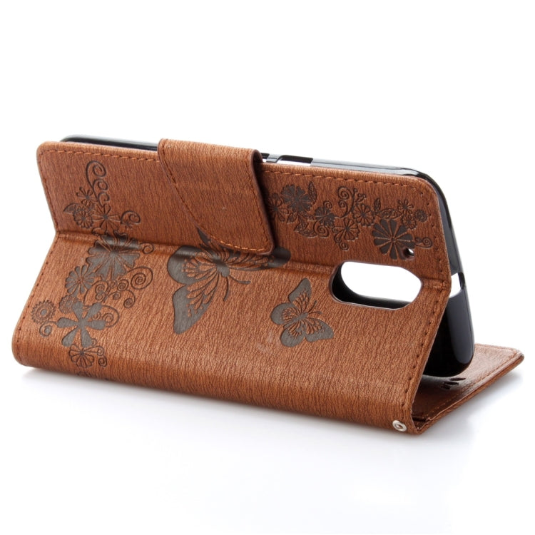 For Motorola Moto G (4rd gen) Plus Pressed Flowers Butterfly Pattern Leather Case with Holder & Card Slots & Wallet