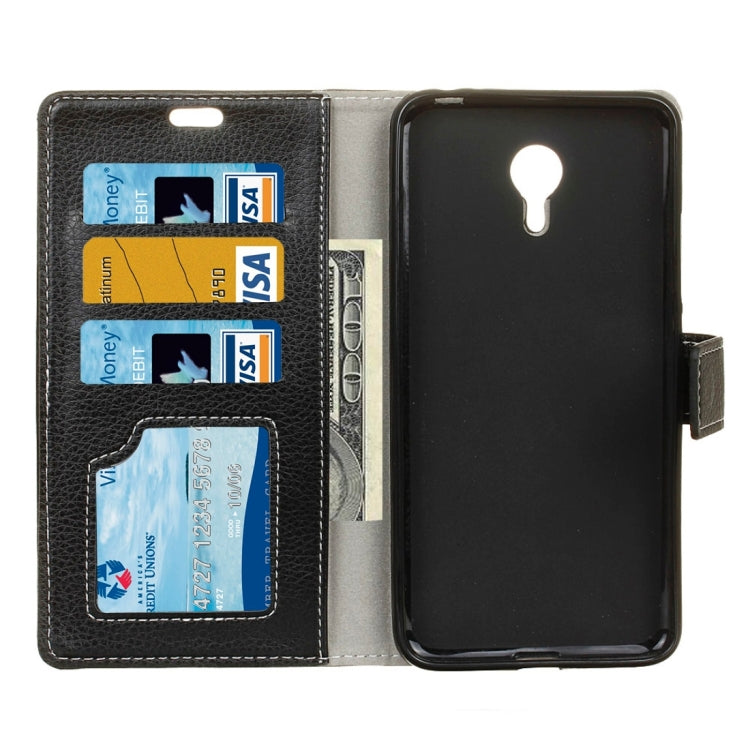 For Meizu  M3 Note Litchi Texture Horizontal Flip Leather Case with Holder & Card Slots & Wallet