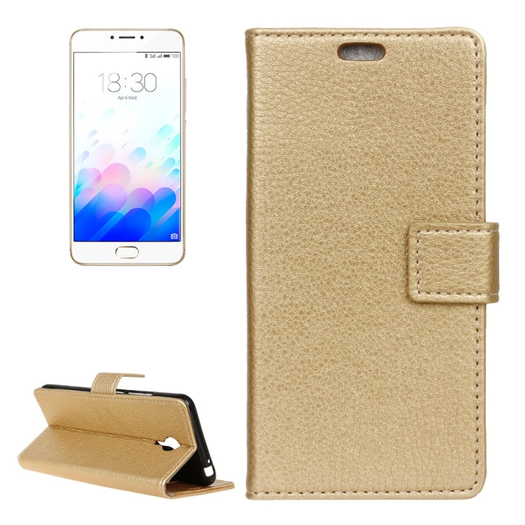 For Meizu  M3 Note Litchi Texture Horizontal Flip Leather Case with Holder & Card Slots & Wallet