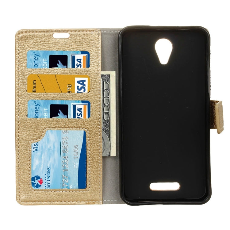 For Alcatel POP 4 Plus & Fierce 4 & ALLURA 5056 Litchi Texture Horizontal Flip Leather Case with Holder & Card Slots & Wallet & Photo Frame