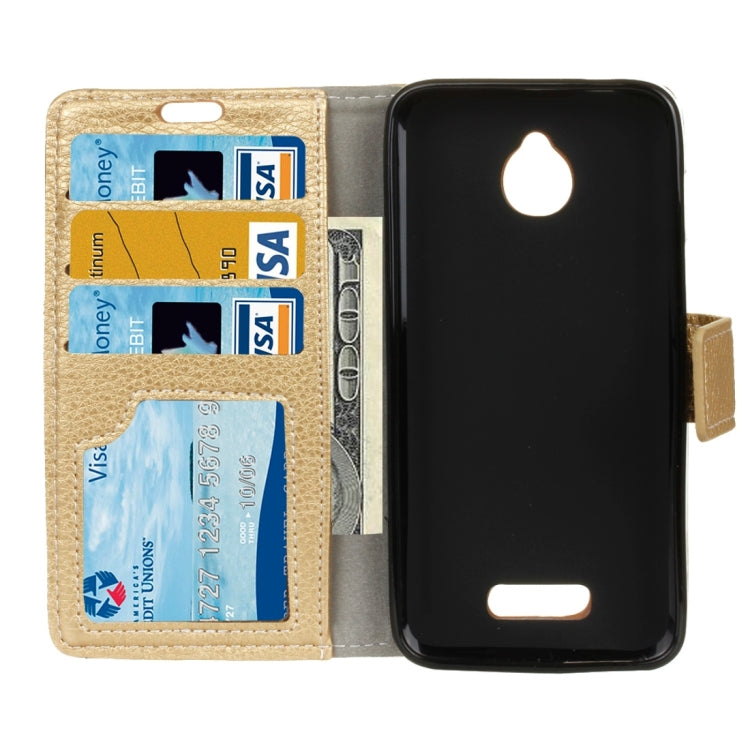 For Alcatel Dawn / 5027 / Acquire / Streak / Ideal Litchi Texture Horizontal Flip Leather Case with Holder & Card Slots & Wallet & Photo Frame