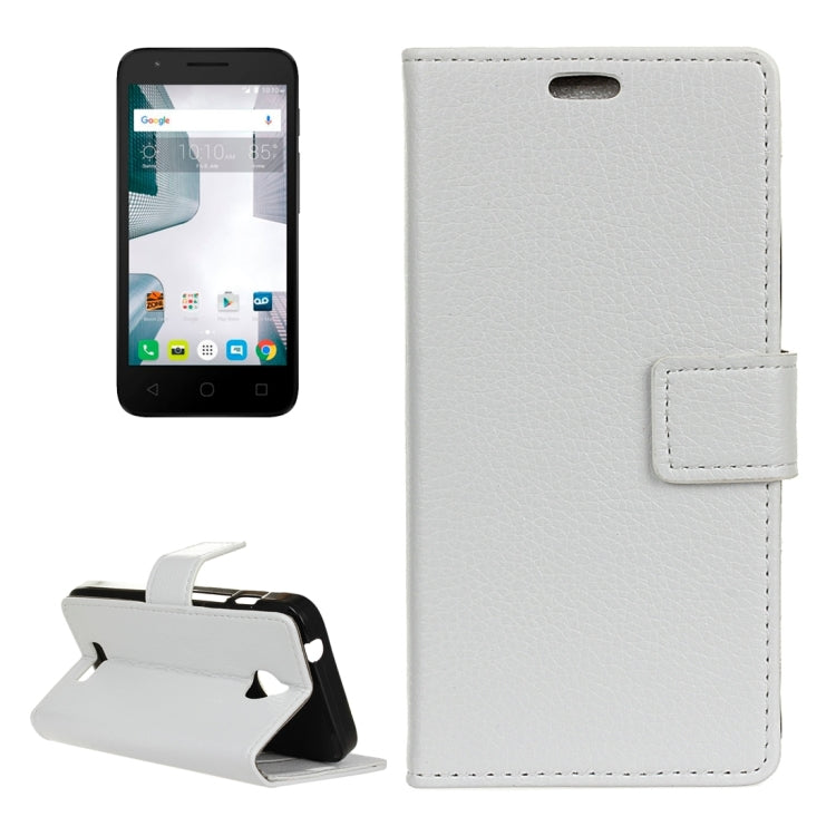 For Alcatel Dawn / 5027 / Acquire / Streak / Ideal Litchi Texture Horizontal Flip Leather Case with Holder & Card Slots & Wallet & Photo Frame
