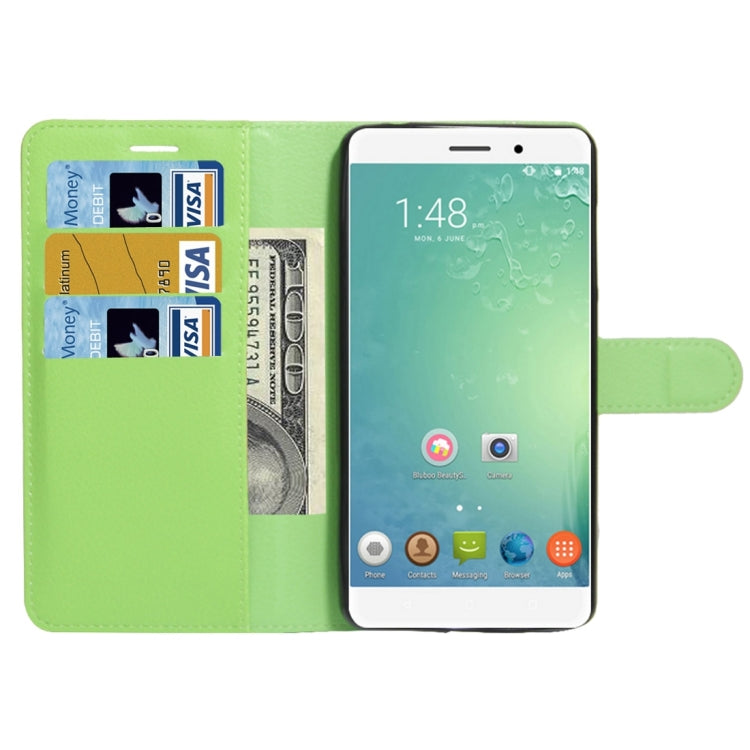 For BLUBOO Maya Litchi Texture Horizontal Flip Leather Case with Holder & Card Slots & Wallet