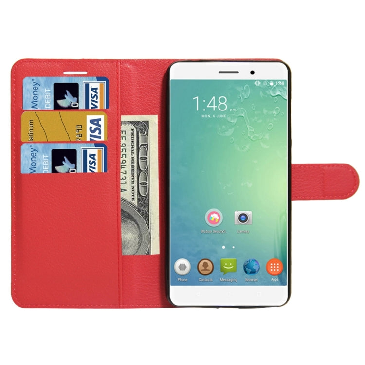 For BLUBOO Maya Litchi Texture Horizontal Flip Leather Case with Holder & Card Slots & Wallet