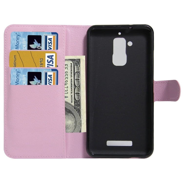 For ASUS Zenfone Pegasus 3 Litchi Texture Horizontal Flip Leather Case with Holder & Card Slots & Wallet