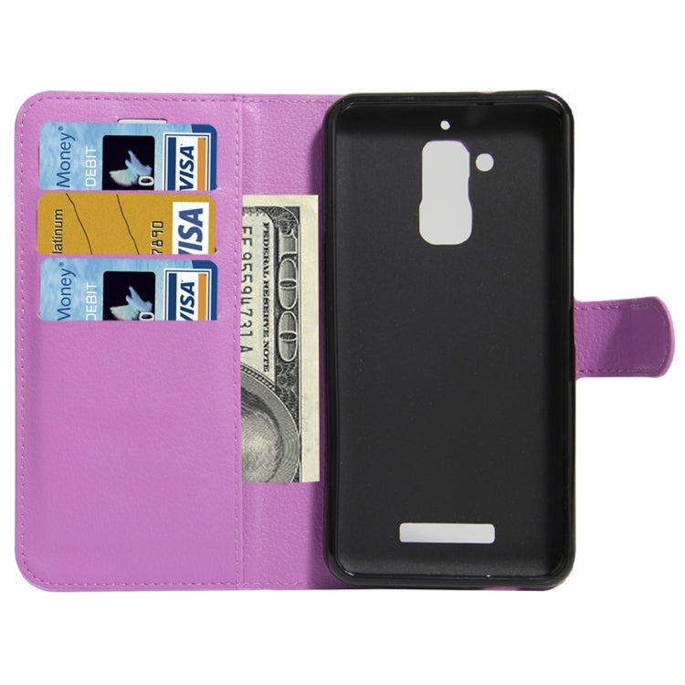 For ASUS Zenfone Pegasus 3 Litchi Texture Horizontal Flip Leather Case with Holder & Card Slots & Wallet
