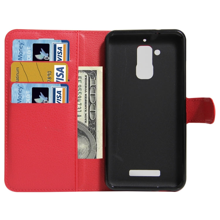 For ASUS Zenfone Pegasus 3 Litchi Texture Horizontal Flip Leather Case with Holder & Card Slots & Wallet