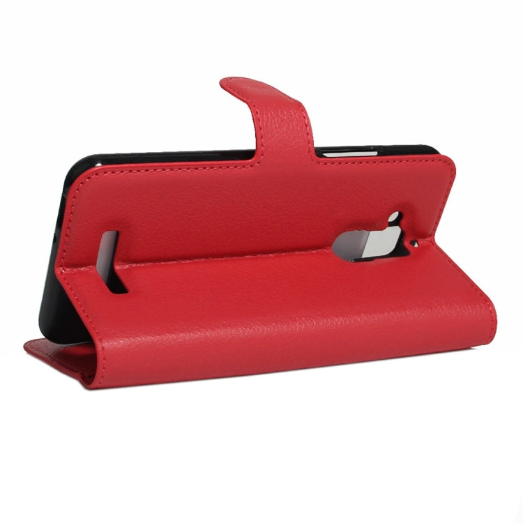 For ASUS Zenfone Pegasus 3 Litchi Texture Horizontal Flip Leather Case with Holder & Card Slots & Wallet