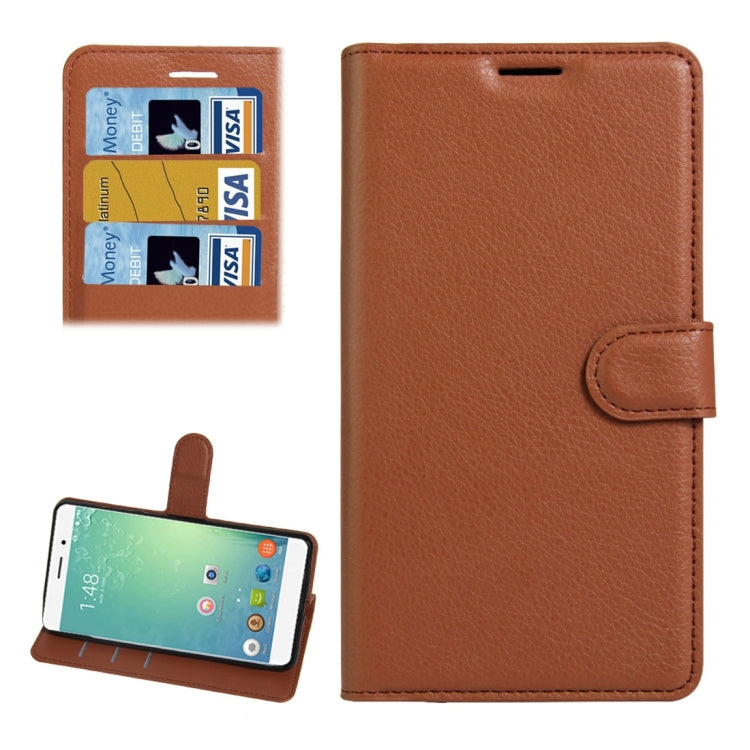 For ASUS Zenfone Pegasus 3 Litchi Texture Horizontal Flip Leather Case with Holder & Card Slots & Wallet