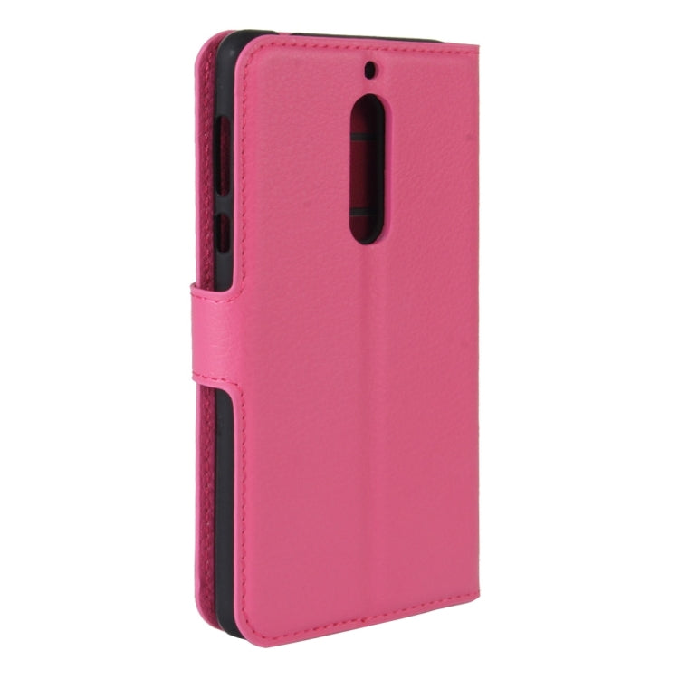 For Nokia 5 Litchi Texture Horizontal Flip Leather Case with Holder & Card Slots & Wallet