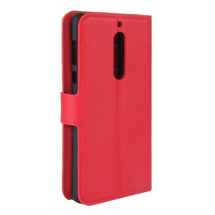 For Nokia 5 Litchi Texture Horizontal Flip Leather Case with Holder & Card Slots & Wallet