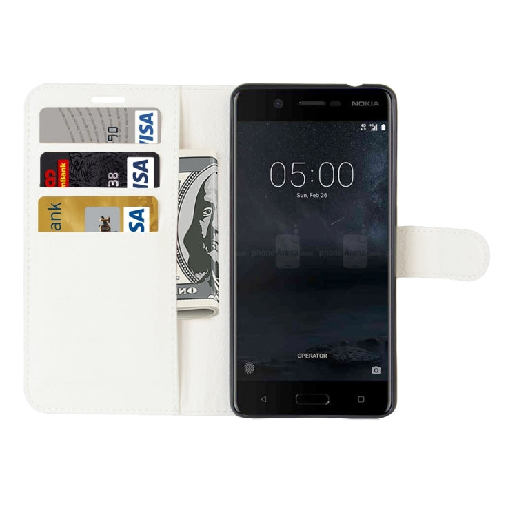 For Nokia 5 Litchi Texture Horizontal Flip Leather Case with Holder & Card Slots & Wallet