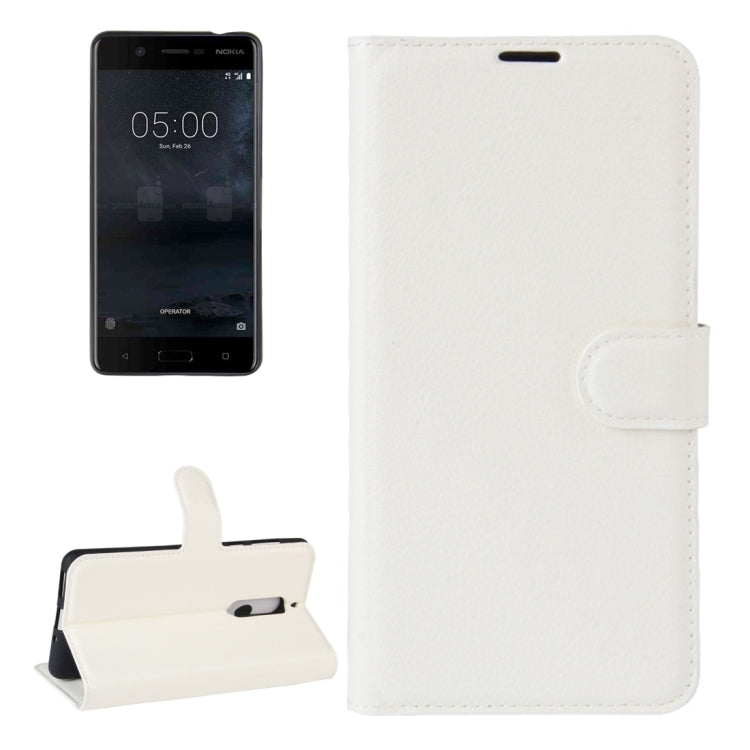 For Nokia 5 Litchi Texture Horizontal Flip Leather Case with Holder & Card Slots & Wallet