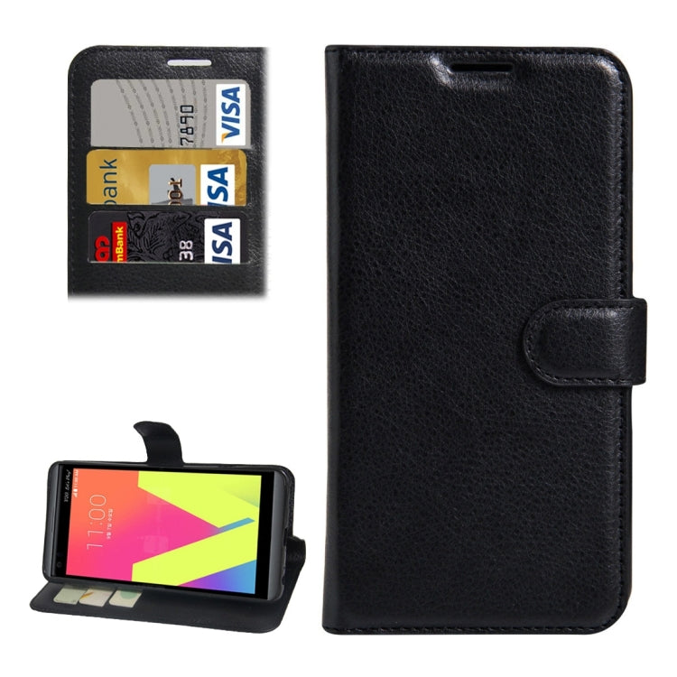 For LG V20 Litchi Texture Horizontal Flip Leather Case with Holder & Card Slots & Wallet