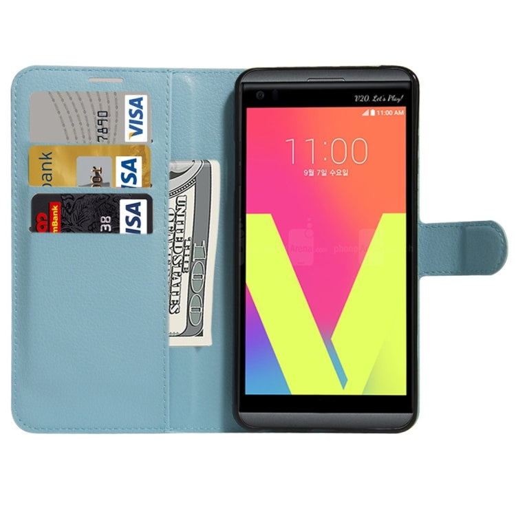 For LG V20 Litchi Texture Horizontal Flip Leather Case with Holder & Card Slots & Wallet