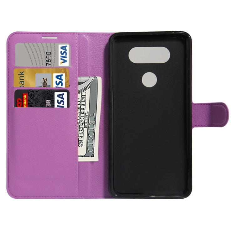 For LG V20 Litchi Texture Horizontal Flip Leather Case with Holder & Card Slots & Wallet