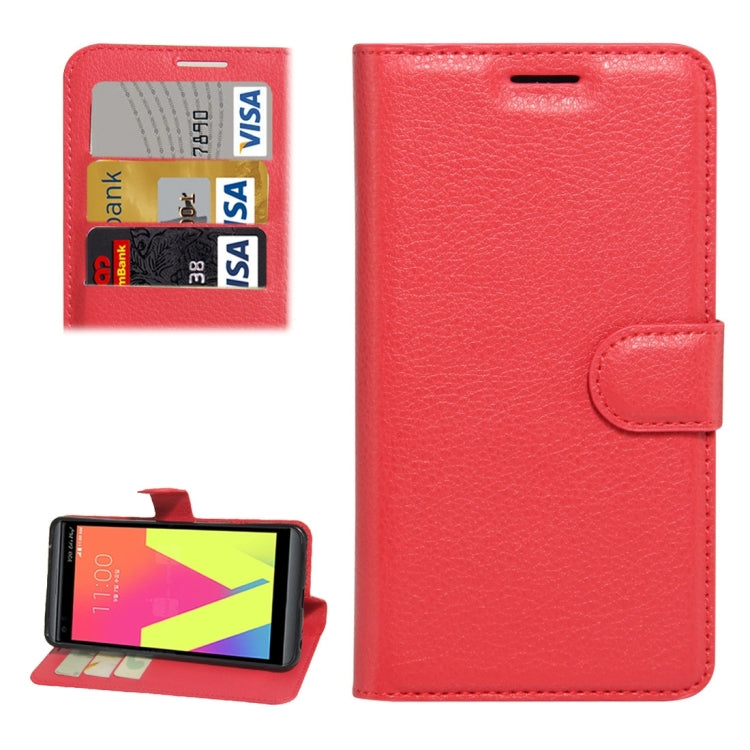 For LG V20 Litchi Texture Horizontal Flip Leather Case with Holder & Card Slots & Wallet