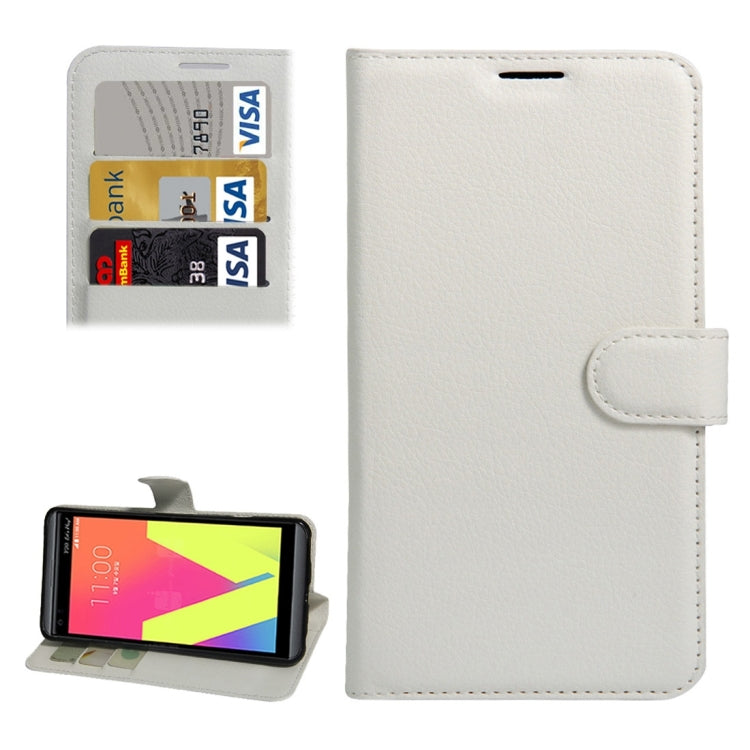 For LG V20 Litchi Texture Horizontal Flip Leather Case with Holder & Card Slots & Wallet