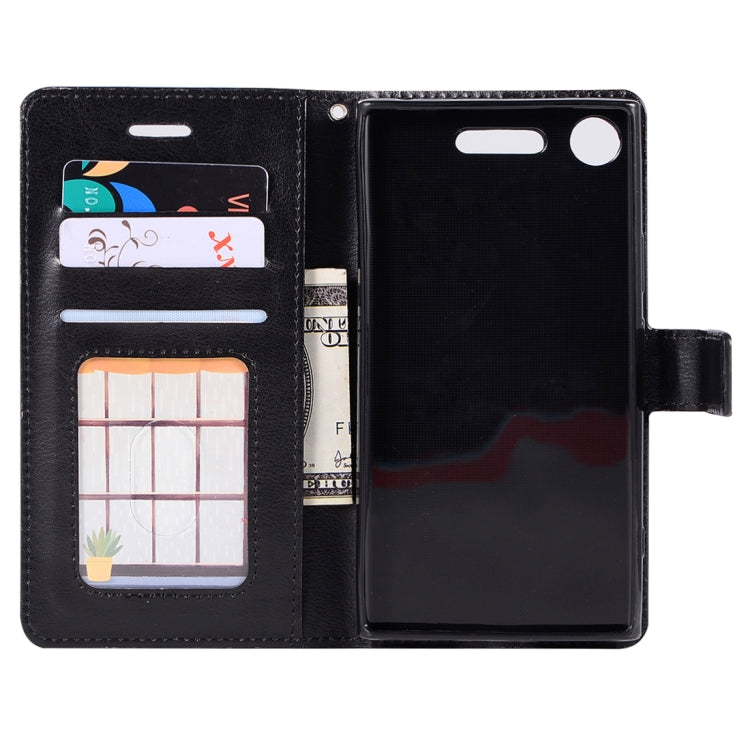 For Sony Xperia XZ1 Crazy Horse Texture Horizontal Flip Leather Case with Holder & Card Slots & Wallet & Photo Frame