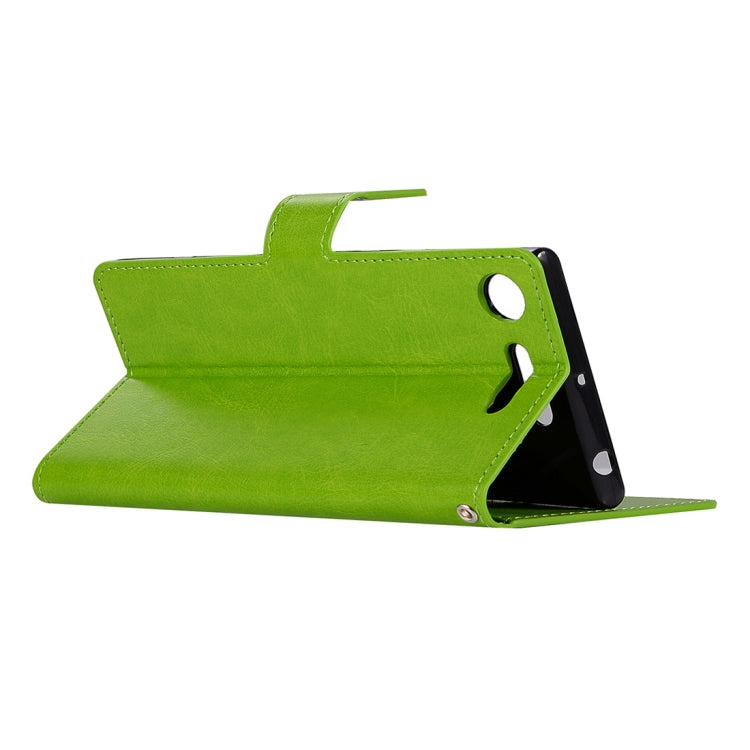 For Sony Xperia XZ1 Crazy Horse Texture Horizontal Flip Leather Case with Holder & Card Slots & Wallet & Photo Frame