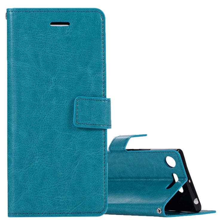 For Sony Xperia XZ1 Crazy Horse Texture Horizontal Flip Leather Case with Holder & Card Slots & Wallet & Photo Frame