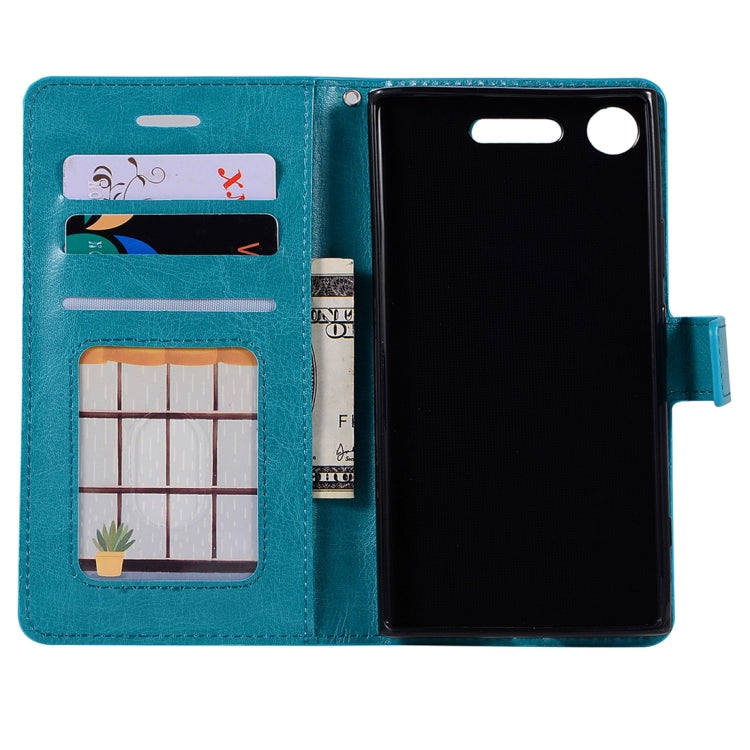 For Sony Xperia XZ1 Crazy Horse Texture Horizontal Flip Leather Case with Holder & Card Slots & Wallet & Photo Frame