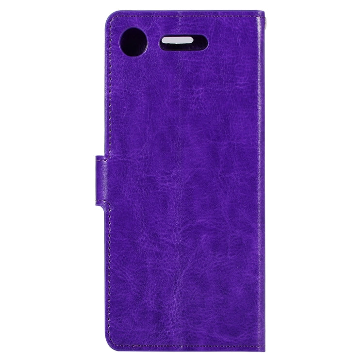 For Sony Xperia XZ1 Crazy Horse Texture Horizontal Flip Leather Case with Holder & Card Slots & Wallet & Photo Frame