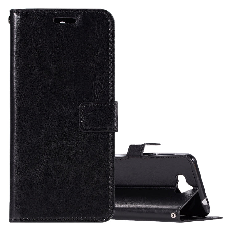 For Huawei  Y5 (2017) Crazy Horse Texture Horizontal Flip Leather Case with Holder & Card Slots & Wallet & Photo Frame