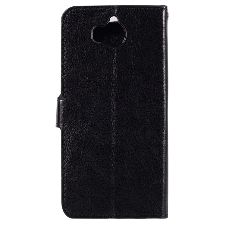 For Huawei  Y5 (2017) Crazy Horse Texture Horizontal Flip Leather Case with Holder & Card Slots & Wallet & Photo Frame