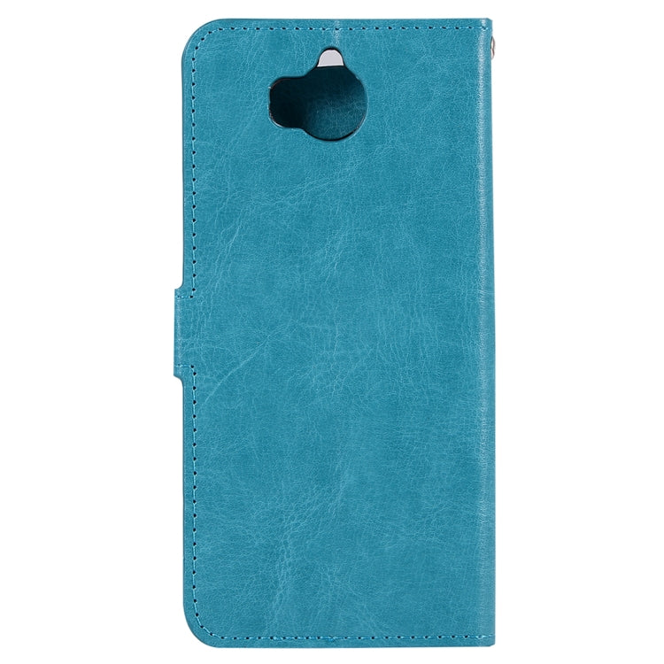 For Huawei  Y5 (2017) Crazy Horse Texture Horizontal Flip Leather Case with Holder & Card Slots & Wallet & Photo Frame