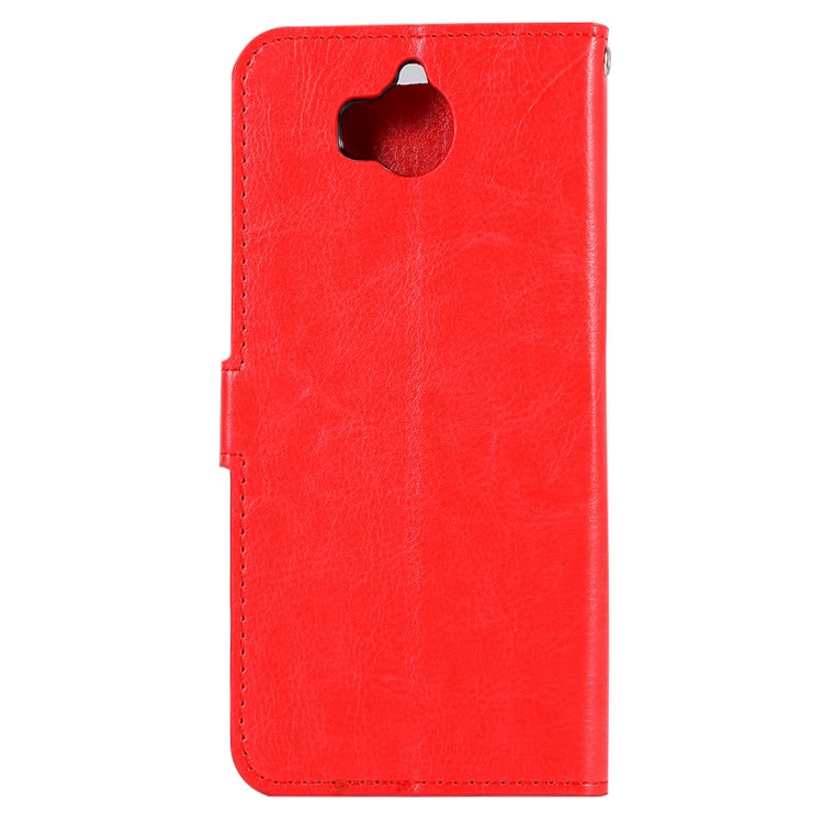 For Huawei  Y5 (2017) Crazy Horse Texture Horizontal Flip Leather Case with Holder & Card Slots & Wallet & Photo Frame