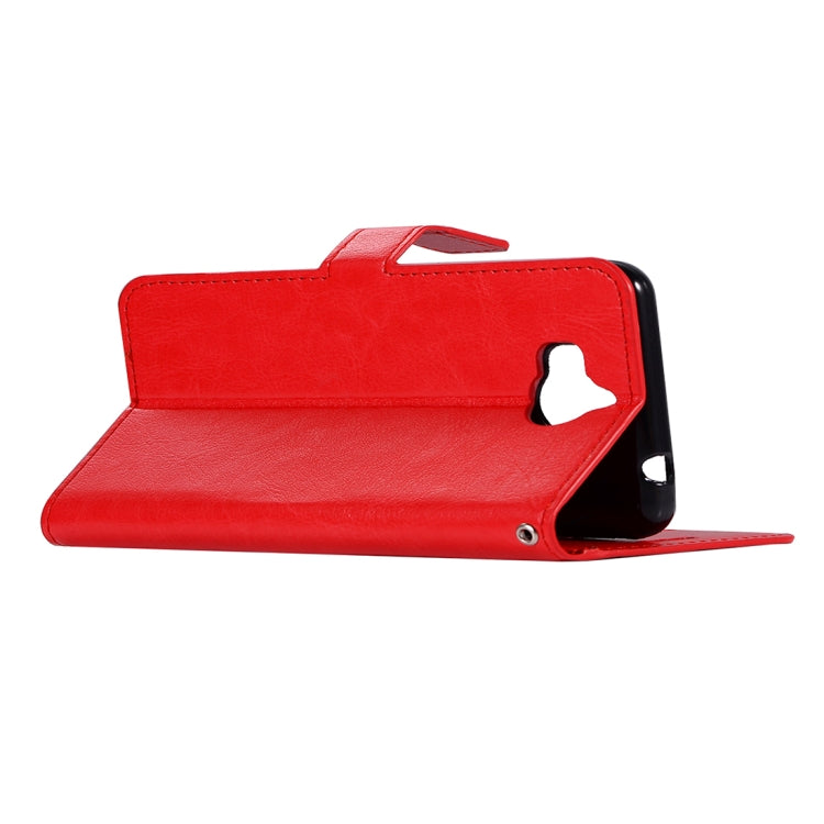 For Huawei  Y5 (2017) Crazy Horse Texture Horizontal Flip Leather Case with Holder & Card Slots & Wallet & Photo Frame