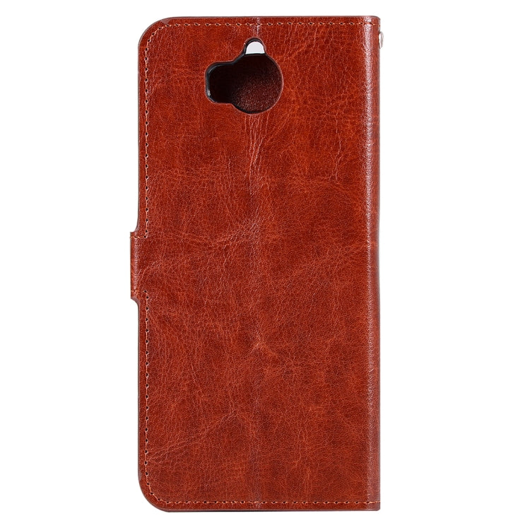 For Huawei  Y5 (2017) Crazy Horse Texture Horizontal Flip Leather Case with Holder & Card Slots & Wallet & Photo Frame