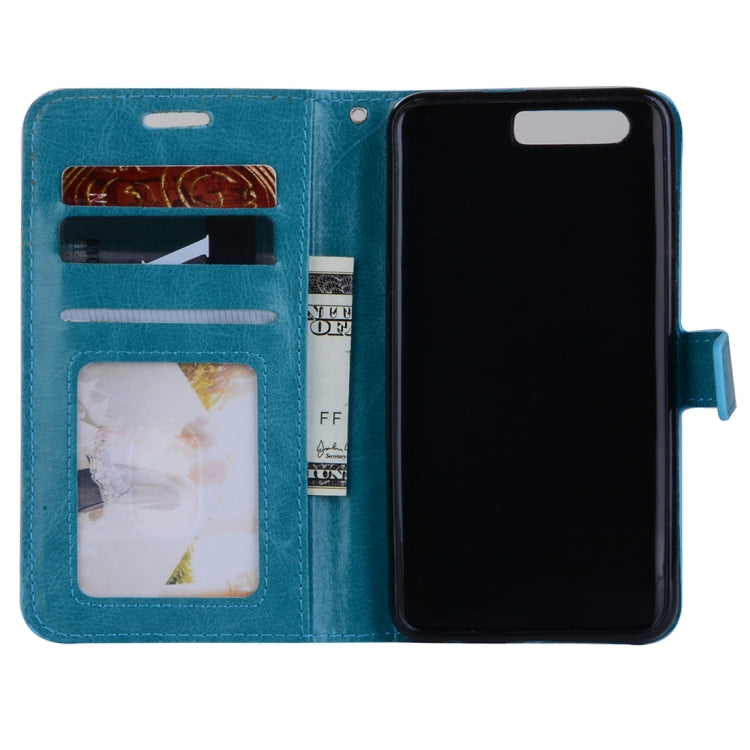 For Huawei  Honor 9 Crazy Horse Texture Horizontal Flip Leather Case with Holder & Card Slots & Wallet & Photo Frame