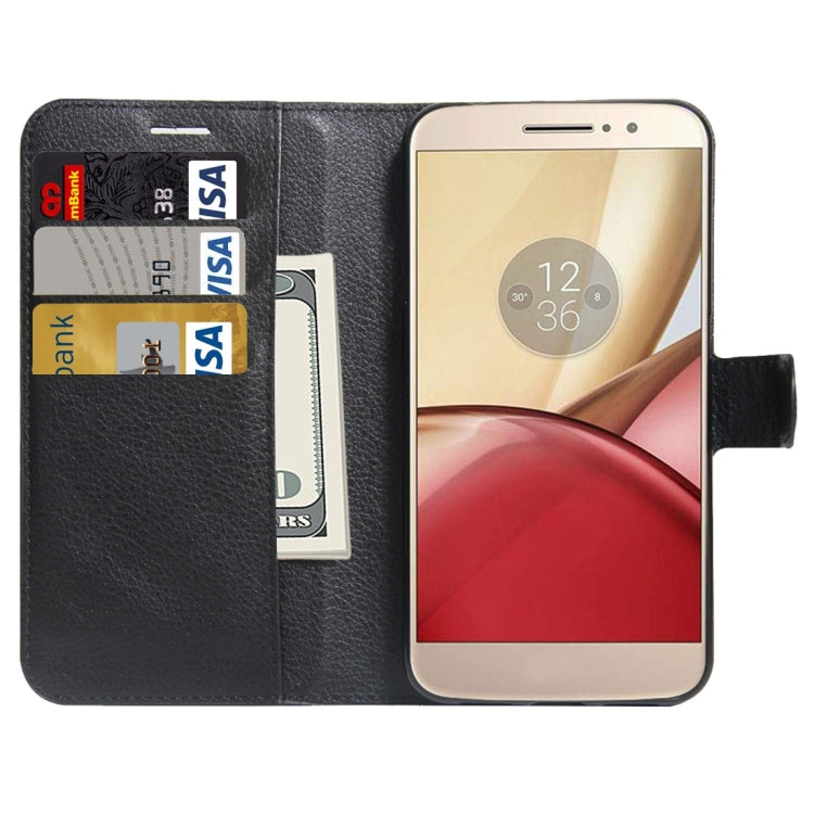 For Motorola Moto M Litchi Texture Horizontal Flip Leather Case with Holder & Card Slots & Wallet