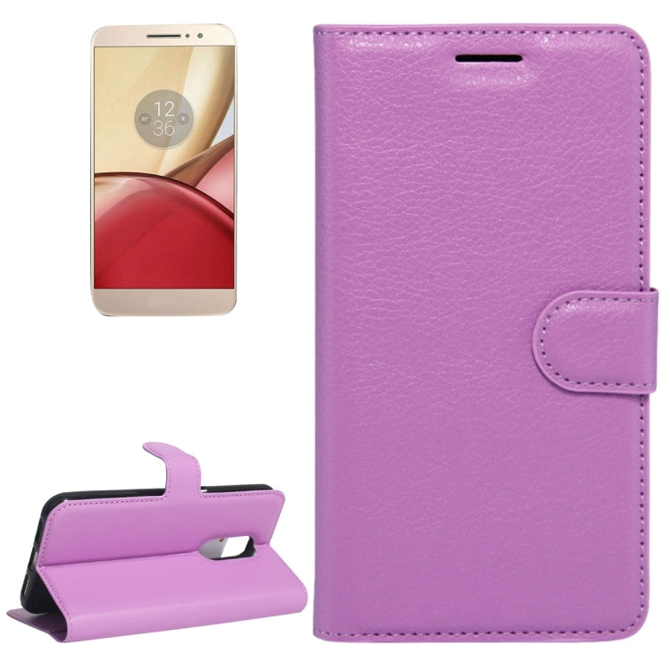 For Motorola Moto M Litchi Texture Horizontal Flip Leather Case with Holder & Card Slots & Wallet