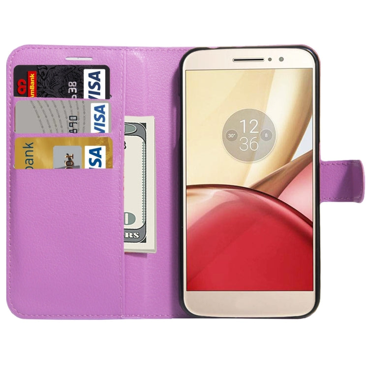 For Motorola Moto M Litchi Texture Horizontal Flip Leather Case with Holder & Card Slots & Wallet