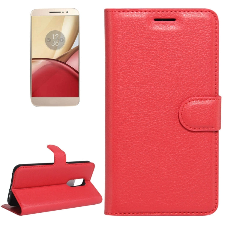 For Motorola Moto M Litchi Texture Horizontal Flip Leather Case with Holder & Card Slots & Wallet