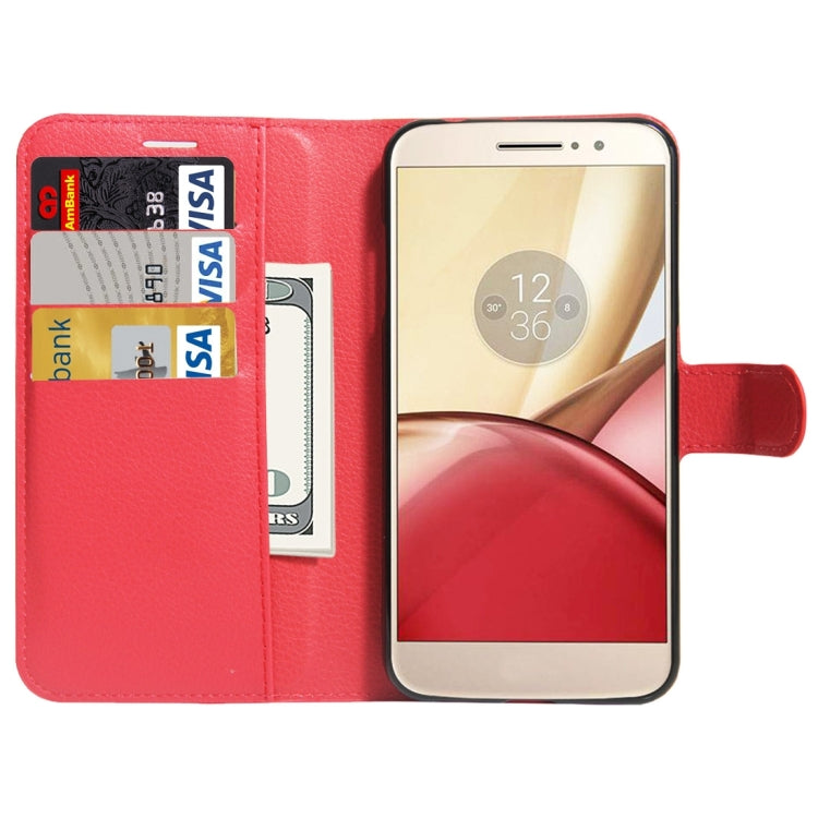 For Motorola Moto M Litchi Texture Horizontal Flip Leather Case with Holder & Card Slots & Wallet