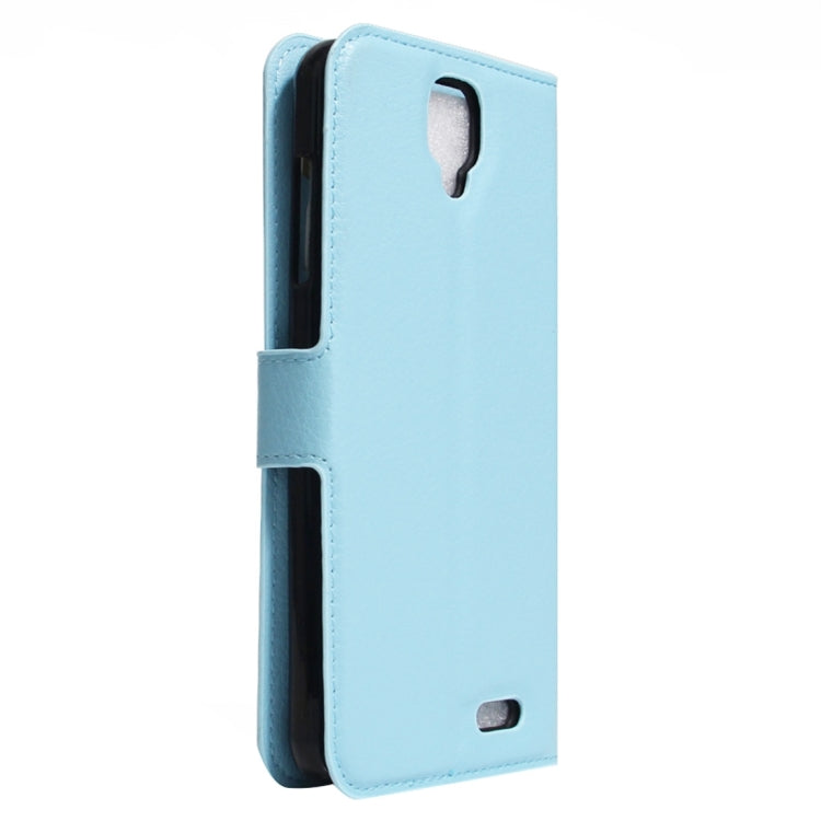 For ARCHOS 55 Helium Ultra Litchi Texture Horizontal Flip Leather Case with Holder & Card Slots & Wallet