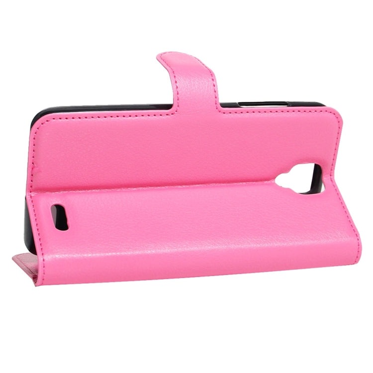 For ARCHOS 55 Helium Ultra Litchi Texture Horizontal Flip Leather Case with Holder & Card Slots & Wallet