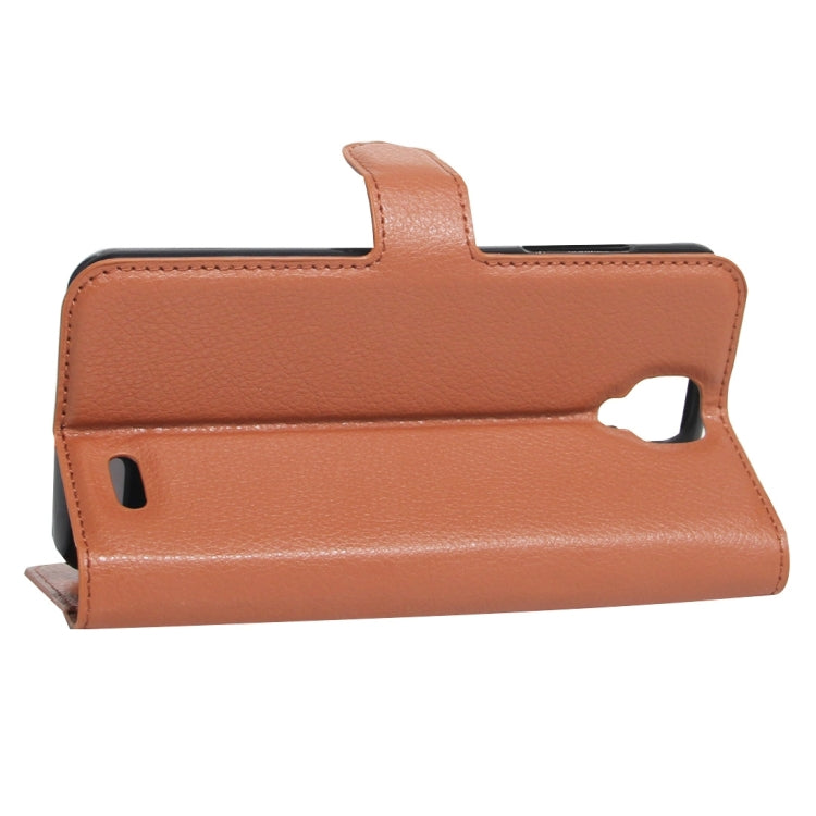 For ARCHOS 55 Helium Ultra Litchi Texture Horizontal Flip Leather Case with Holder & Card Slots & Wallet