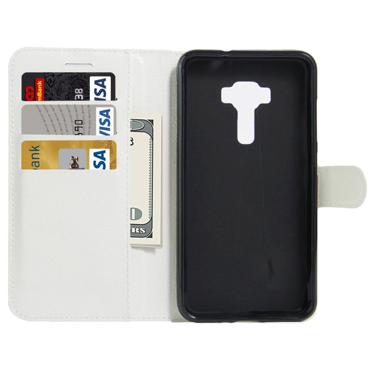 For Asus ZenFone 3 Deluxe ZS550KL Litchi Texture Horizontal Flip Leather Case with Holder & Card Slots & Wallet